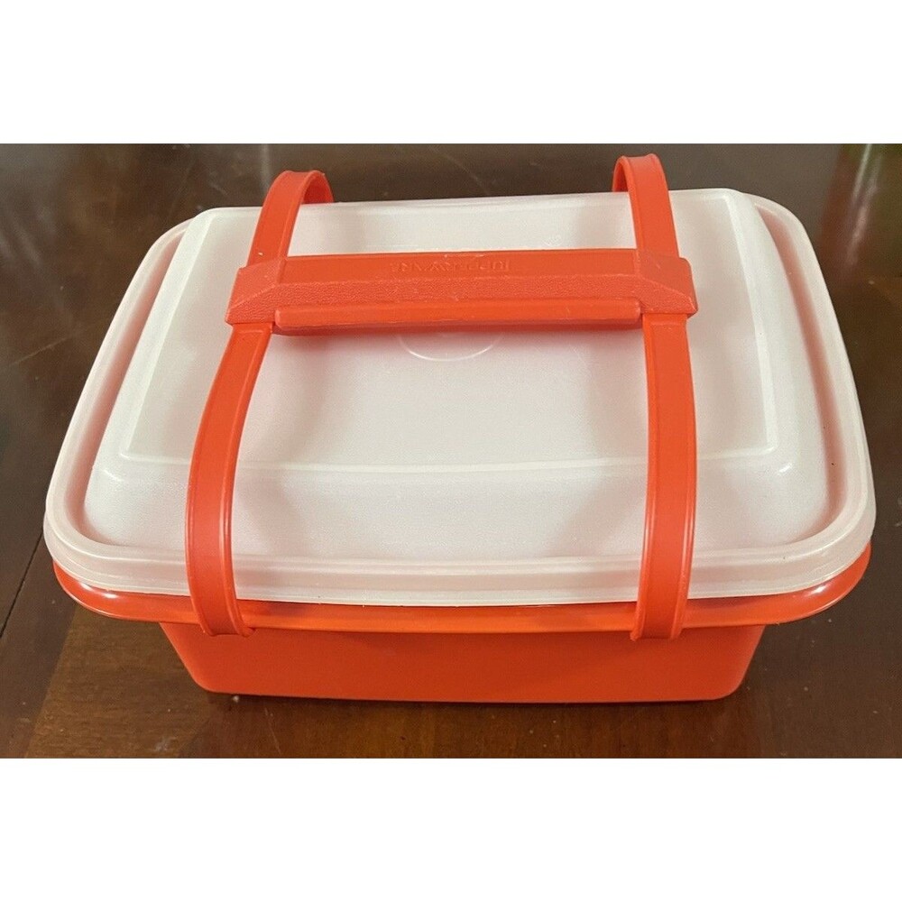 Tupperware Vintage Lunch Box With Handle #1254